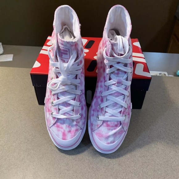 Fila Pink Tie-Dye High-Top Sneakers‼️FINAL SALE - Picture 5 of 10